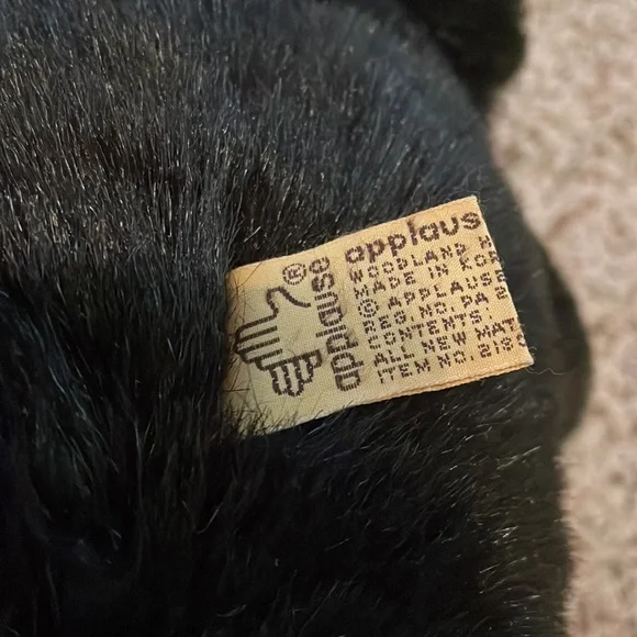 RARE Vintage Applause Black Bear Plush Teddy Bear - Picture 4 of 6